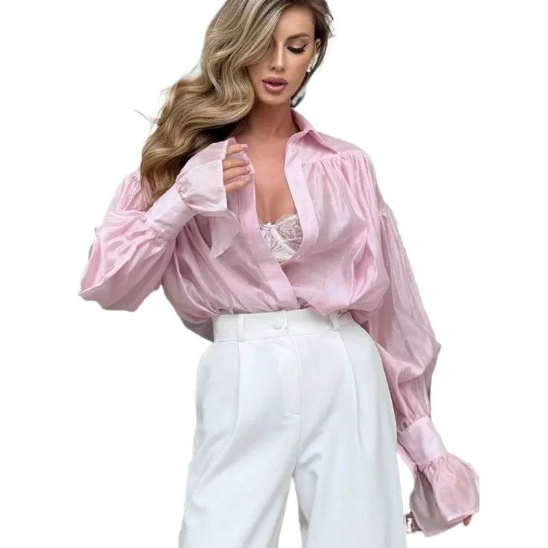 Bornladies Herbst Damen Hemd – Eleganter Büro-Look & femininer Komfort
